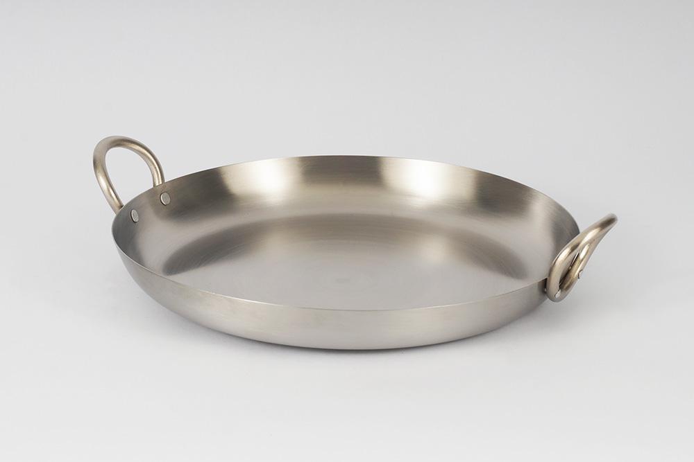 KAP-Curved Round Pan With Handles Stainless Steel