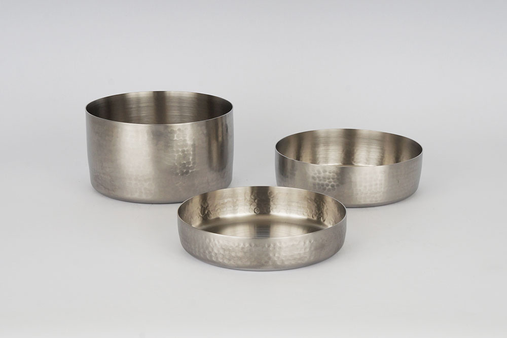 Kap-Stainless steel-Hammered-food-pots