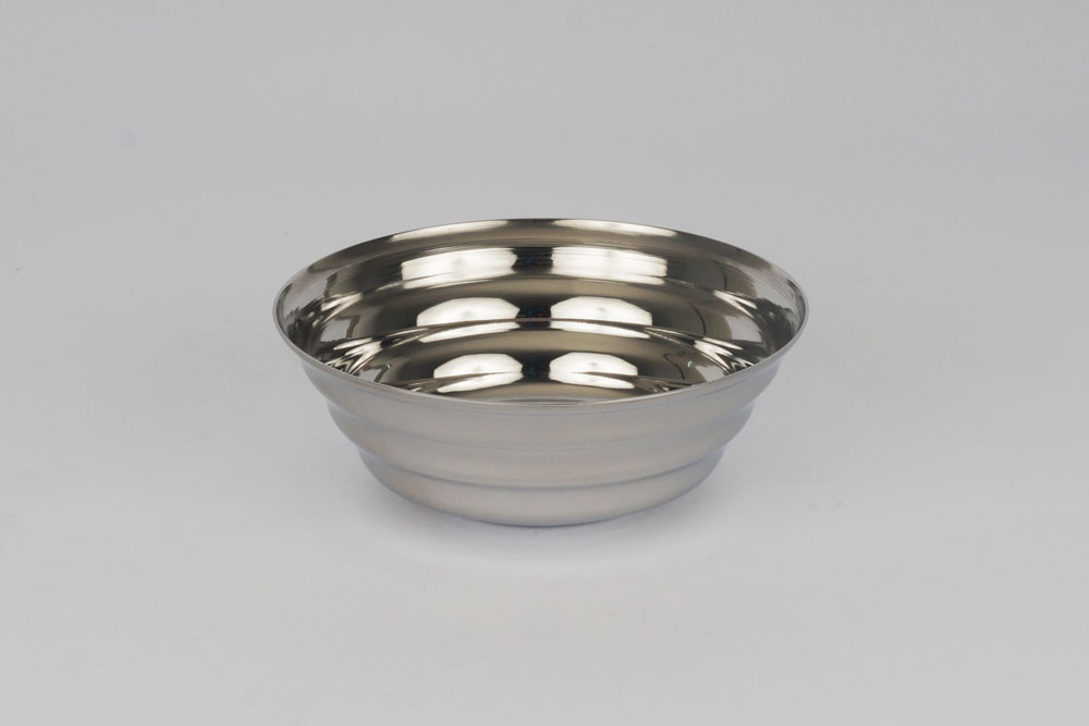 Kap-Stainless steel-Polished-beehive-dessert curved bowl