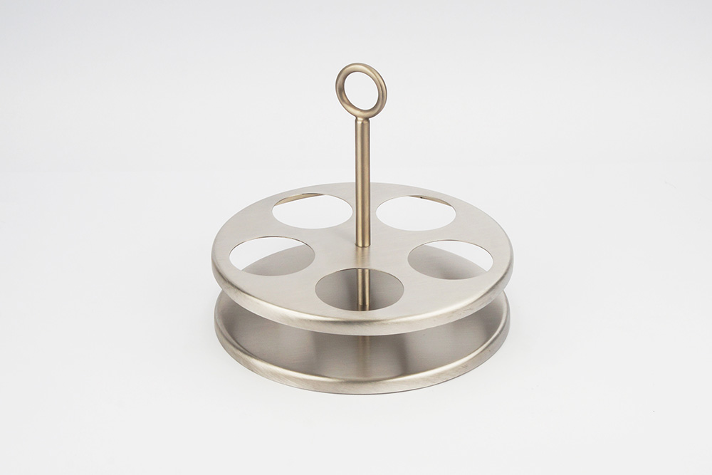 Kap-Cylindrical-Shot-Bottle-Stand-Stainless Steel